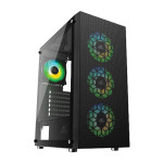 Ant Esports ICE-110 Mid-Tower Computer  Gaming Cabinet - Black